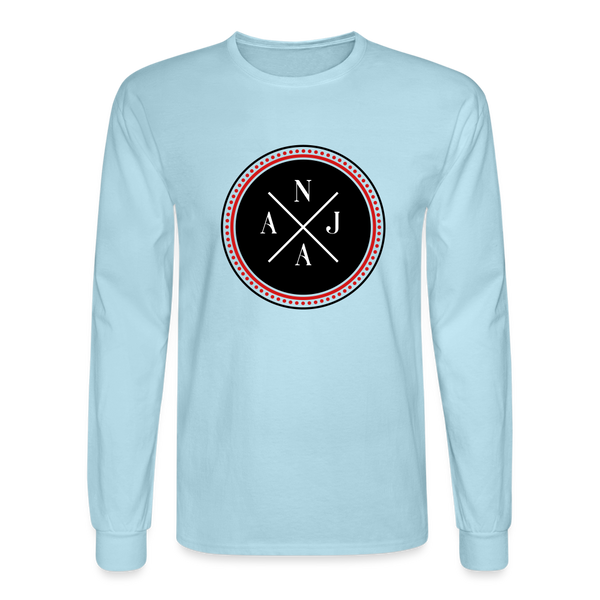 Men's Long Sleeve T-Shirt - powder blue