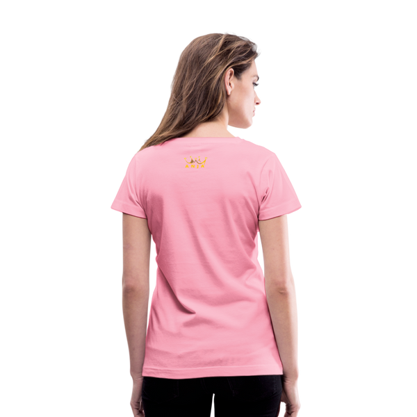 Women's V-Neck T-Shirt - pink