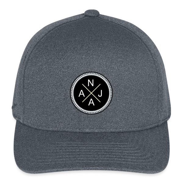 Flexfit Fitted Melange Baseball Cap - dark heather gray