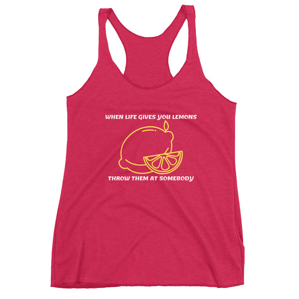 Lemons, Women's Racerback Tank