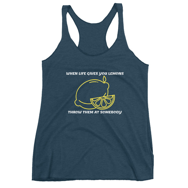 Lemons, Women's Racerback Tank