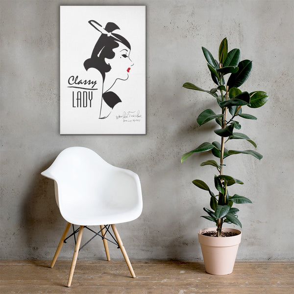 Classy Lady Canvas Art 24 x 36