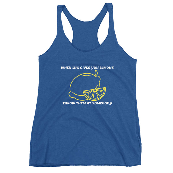 Lemons, Women's Racerback Tank