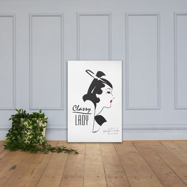 Classy Lady Canvas Art 24 x 36
