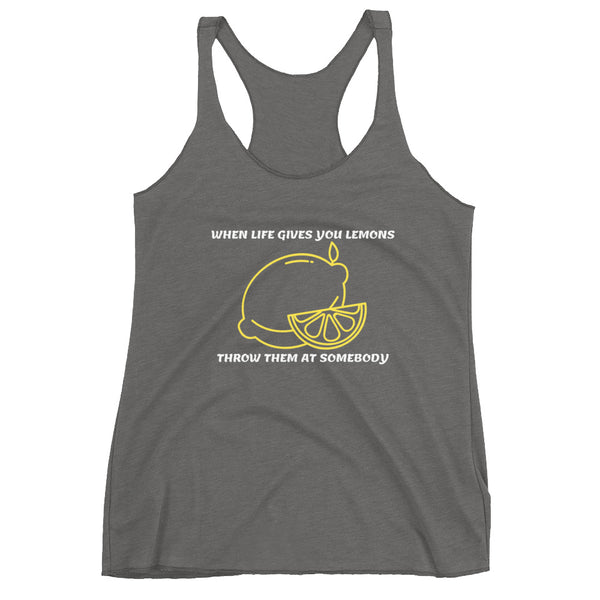 Lemons, Women's Racerback Tank