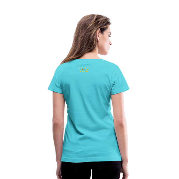 Women's V-Neck T-Shirt - aqua