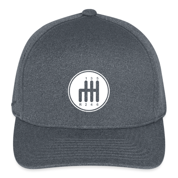 Flexfit Fitted Melange Baseball Cap - dark heather gray