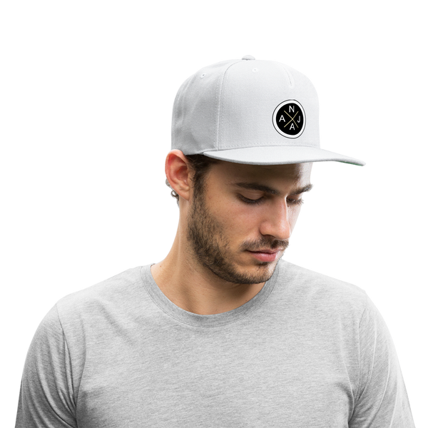 Snapback Baseball Cap - white