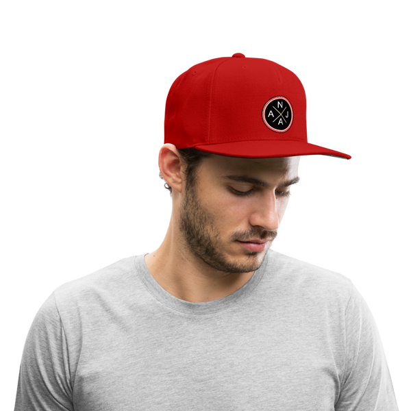 Snapback Baseball Cap - red