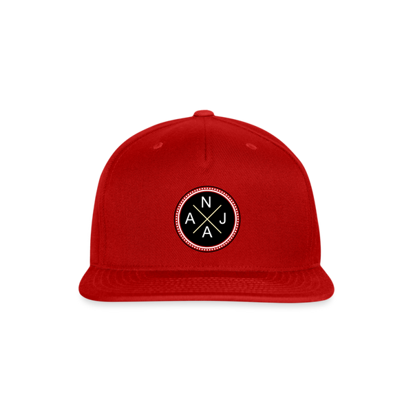 Snapback Baseball Cap - red