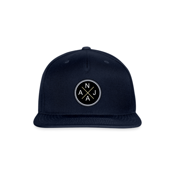 Snapback Baseball Cap - navy