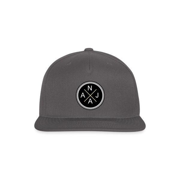 Snapback Baseball Cap - dark grey