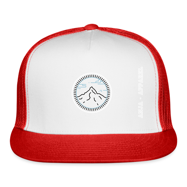 Trucker Cap - white/red