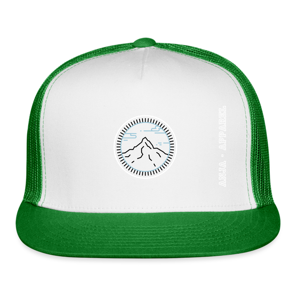 Trucker Cap - white/kelly green