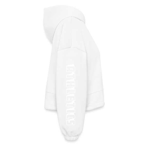 Women’s Cropped Hoodie - white