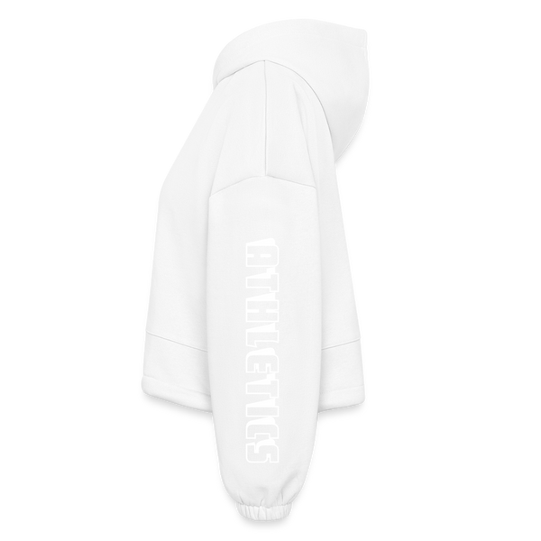 Women’s Cropped Hoodie - white