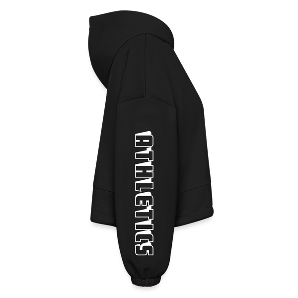 Women’s Cropped Hoodie - black