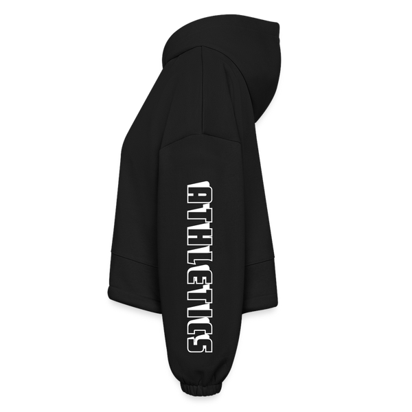 Women’s Cropped Hoodie - black