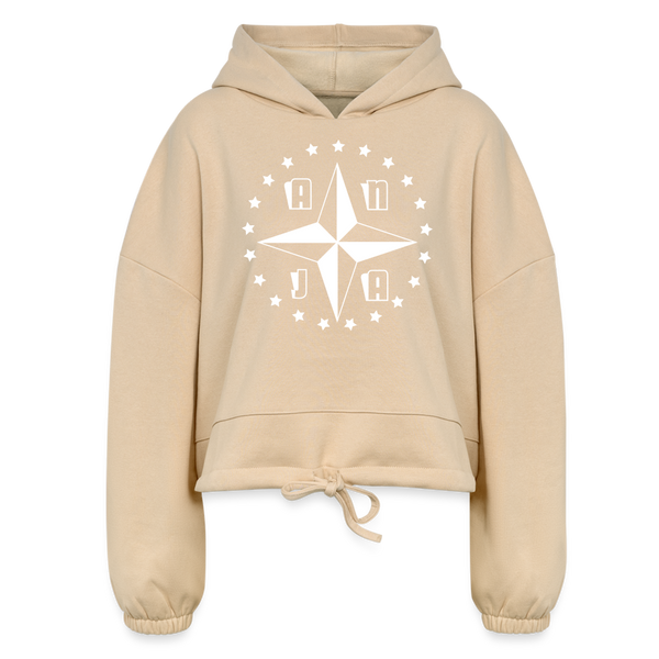 Women’s Cropped Hoodie - nude