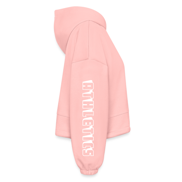 Women’s Cropped Hoodie - light pink