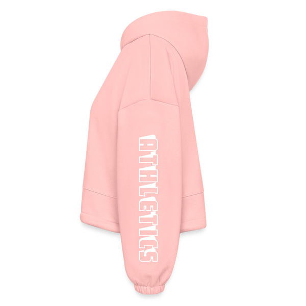 Women’s Cropped Hoodie - light pink