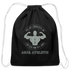 Cotton Drawstring Bag - black